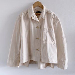 Uniqlo +J Oversized Shirt Jacket Natural XXS NEW with Tags